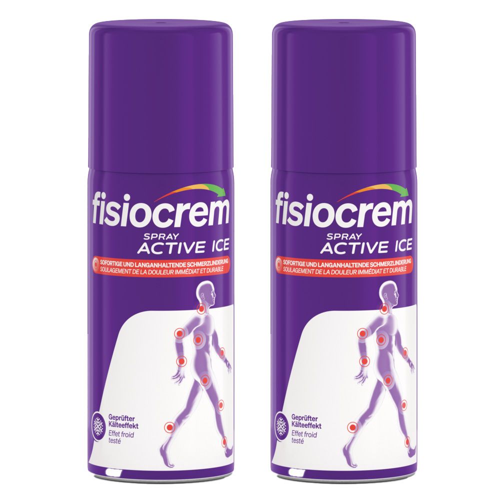 2x fisiocrem Spray Active Ice 2x150 ml