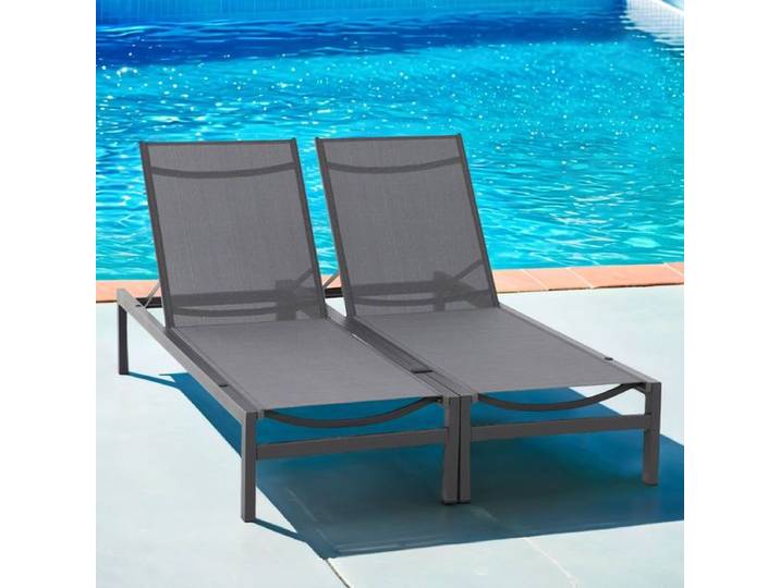 Siena Garden Rimini Doppelliege verstellbar Aluminium/Ranotex