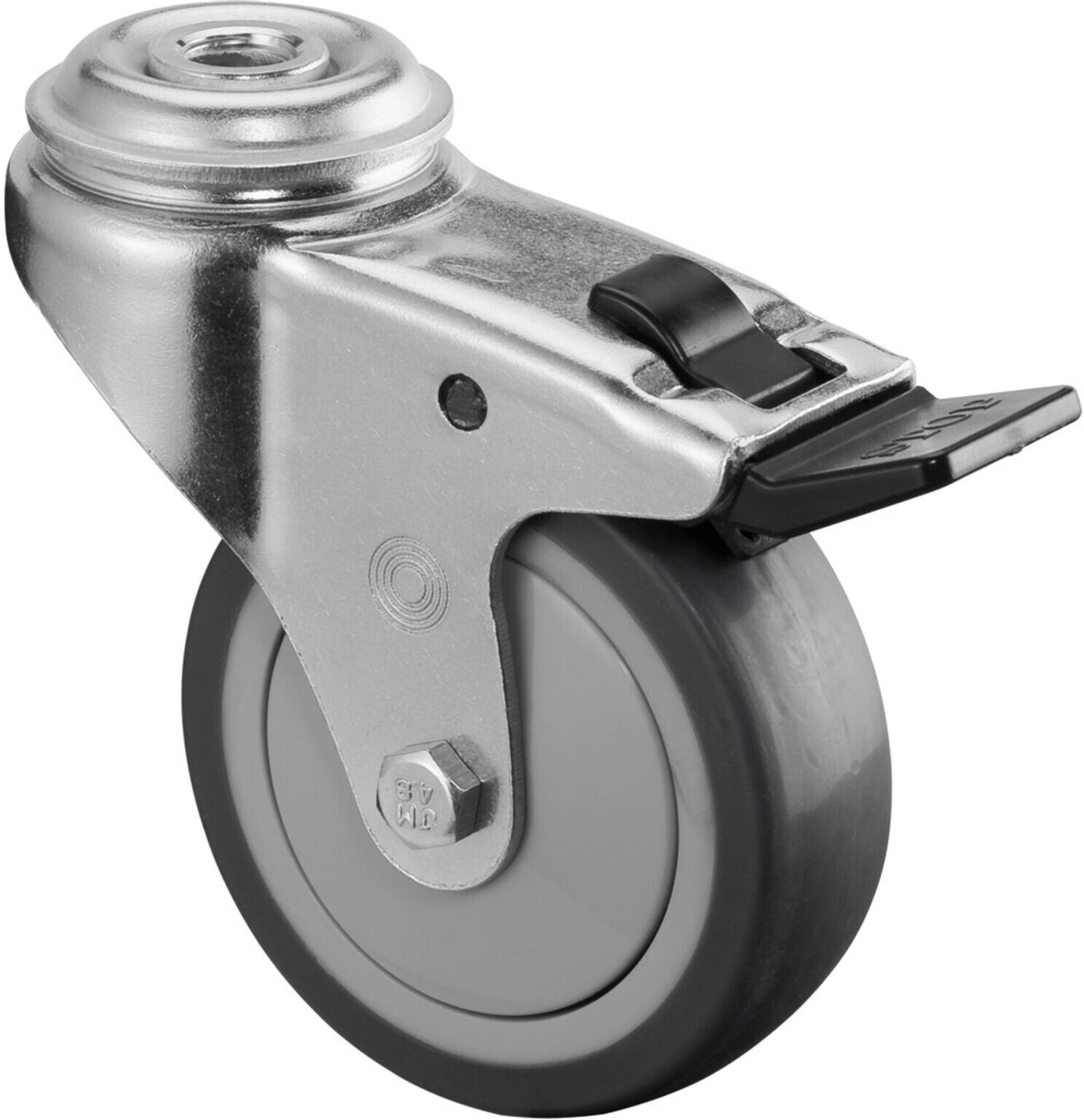BS Rollen A321.A85.075 Apparaterolle Lenkrolle mit Totalfeststeller Raddurchmesser:75 mm Tragfähigkeit:100 kg, A321.A85.075)