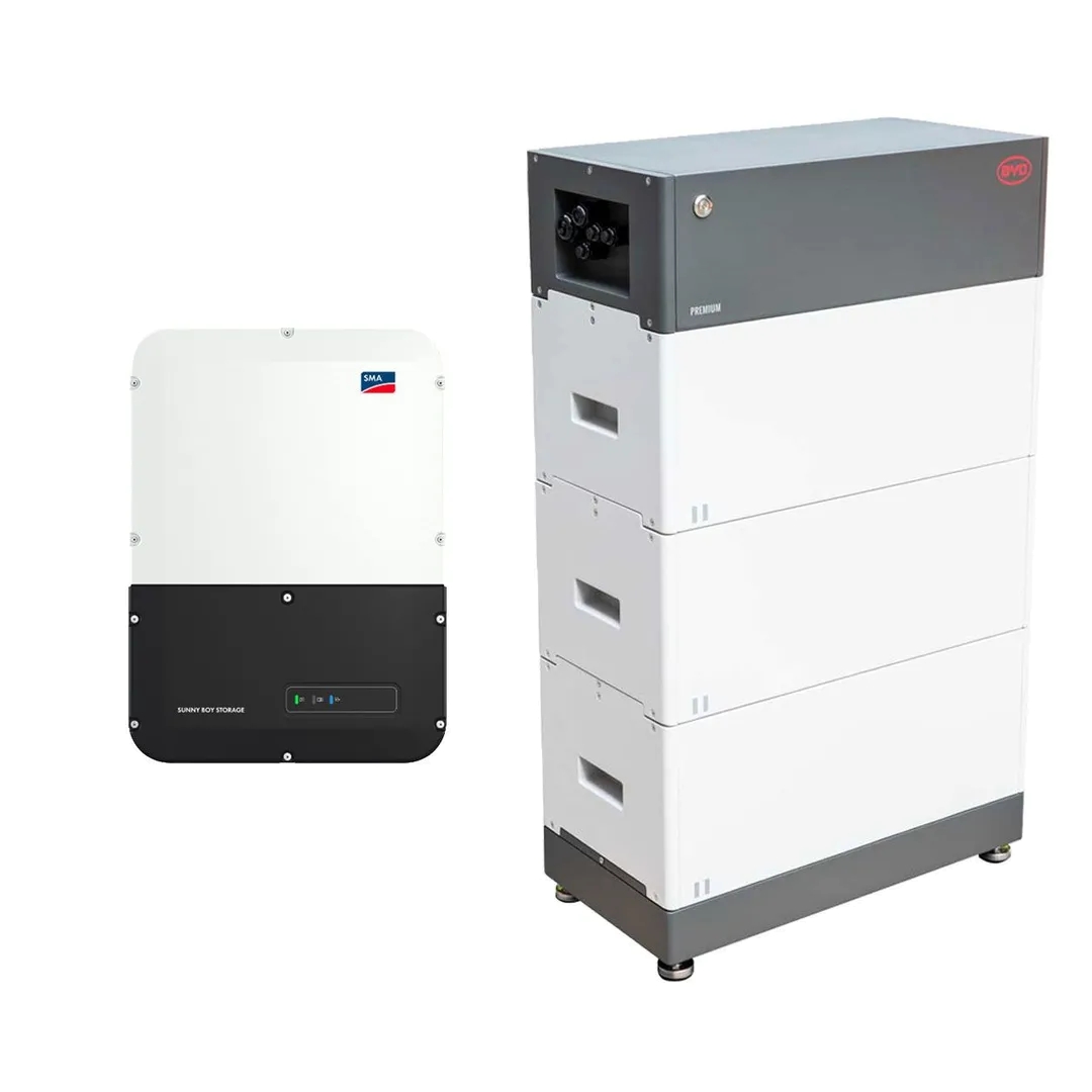 BYD Sunny Boy Storage 3.7 3.680W Wechselrichter mit 8,28kWh Batteriespeicher-Set