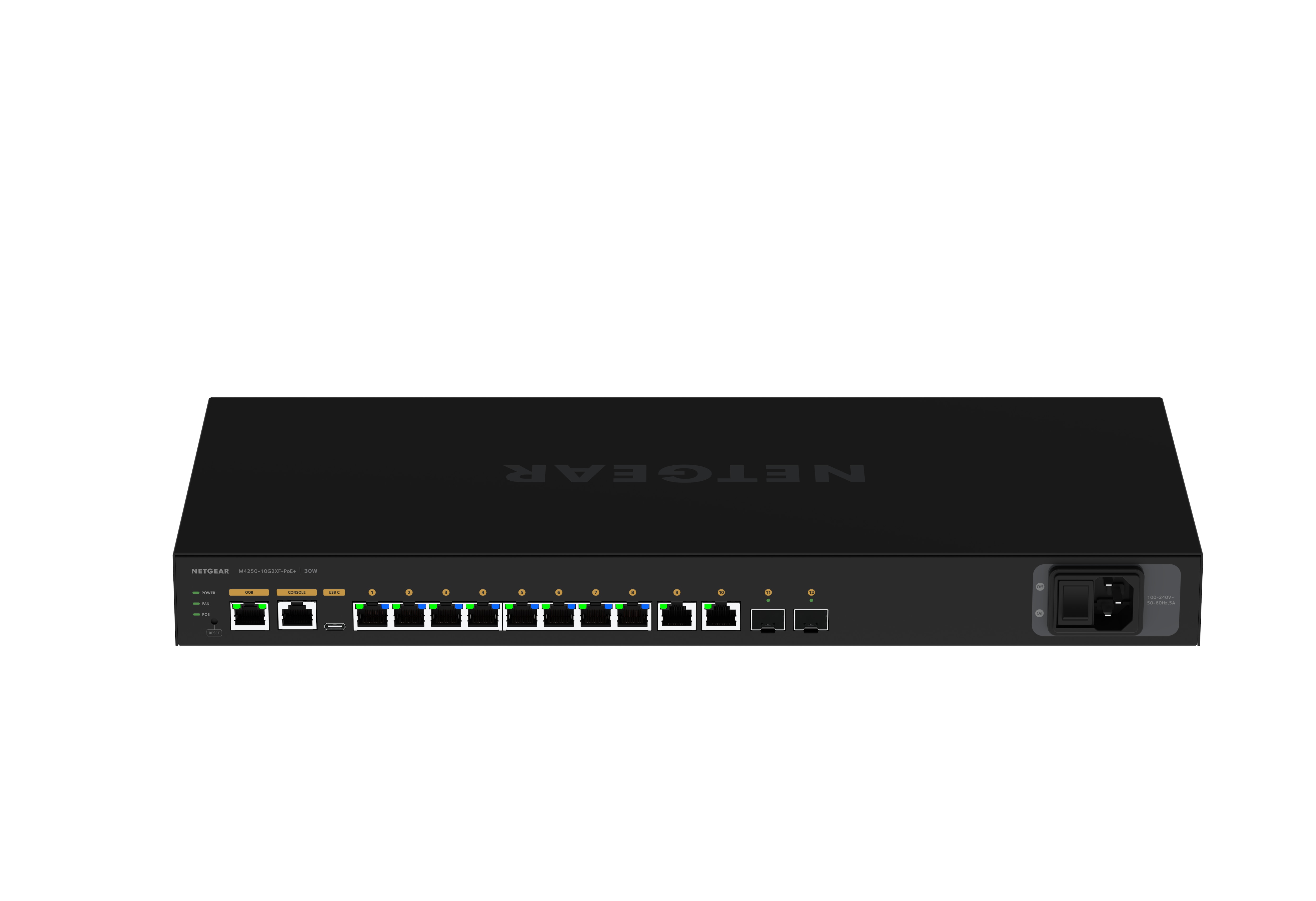 Netgear AV Line M4250-10G2XF-PoE+ Managed Switch GSM4212PX-100EUS