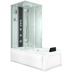 AcquaVapore Whirlpool Dusche Kombination K05-R02-WP Duschtempel 90x180 cm