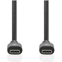 Nedis USB-Kabel USB 3.2 Gen 2 USB-CTM Stecker USB-CTM Stecker 100 W 4K@60Hz 10 Gbps Vern (2 m, USB 3.2 Gen 2, 100 W), USB Kabel