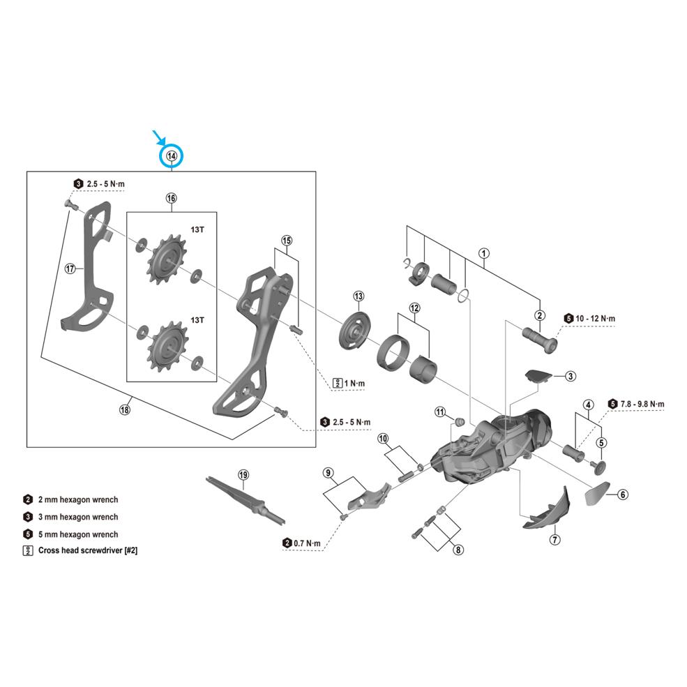 Shimano Leitblech RD-M9250 (Y3K798080)
