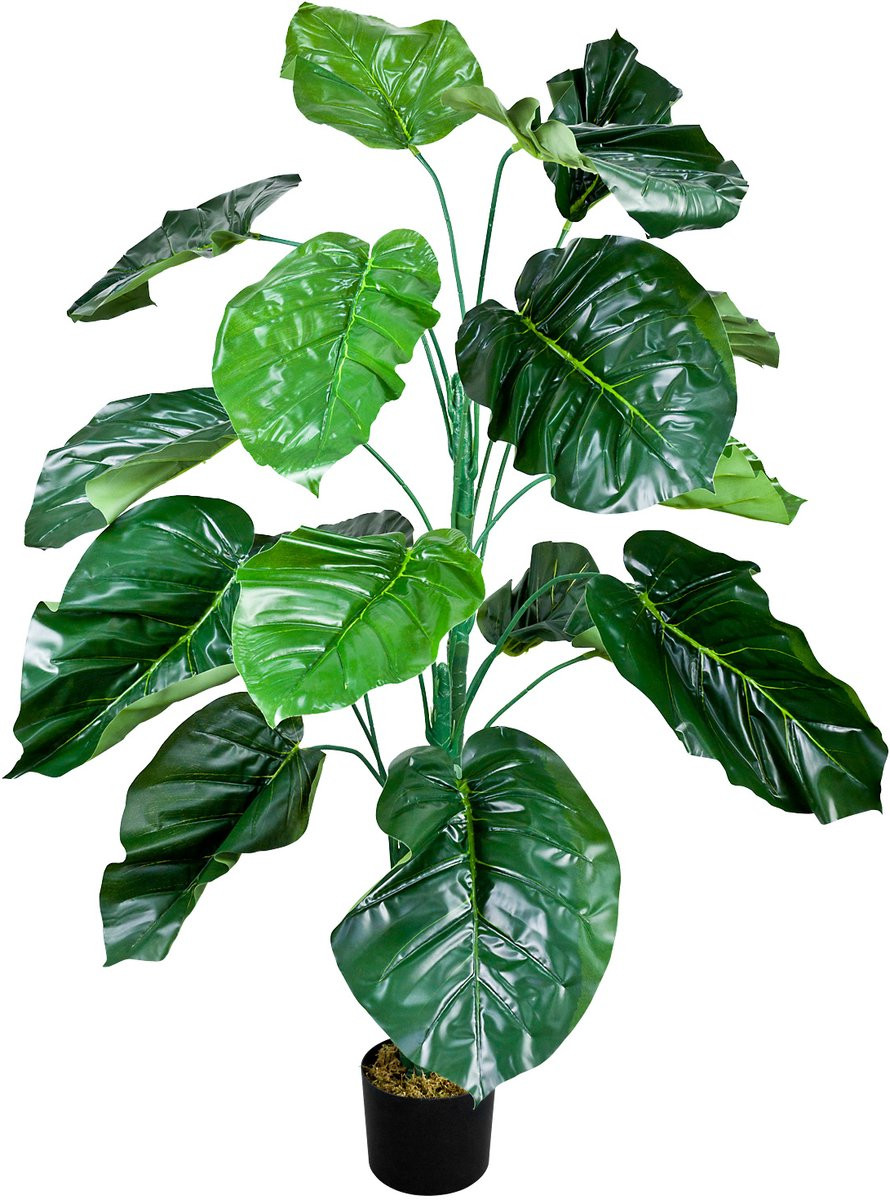 DECOVEGO Kunstmatige Epipremnum Pothos Plant Decoratie, Groen, Hoogte: 120 cm