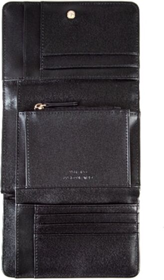 Geldbörse VALENTINO BAGS "OCARINA", Damen, schwarz, Lederimitat, Kleinlederwaren Geldbörse, Damen Geldbeutel, Portemonnaie mit Logo-Emblem schwarz Einheitsgröße