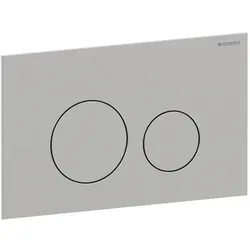 Geberit Sigma 40 Round Betätigungsplatte 115628FW1 Round, gebürstet, easy-to-clean-beschichtet, für 2-Mengen-Spülung, Round