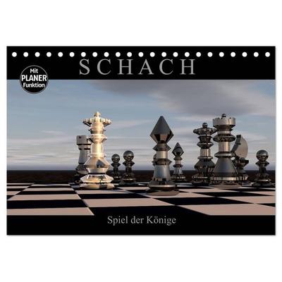 SCHACH - Spiel der Könige (Tischkalender 2027 DIN A5 quer), CALVENDO Monatskalender