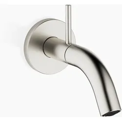 Dornbracht META Wandventil, Kaltwasser, Ausladung 126mm, starrer Auslauf, 30010662-06, Farbe: Platin Matt