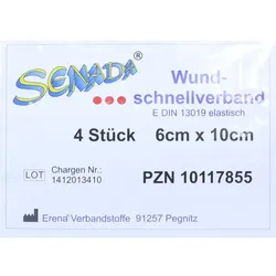 Senada Wundschnellverband 10x6cm 4 ST