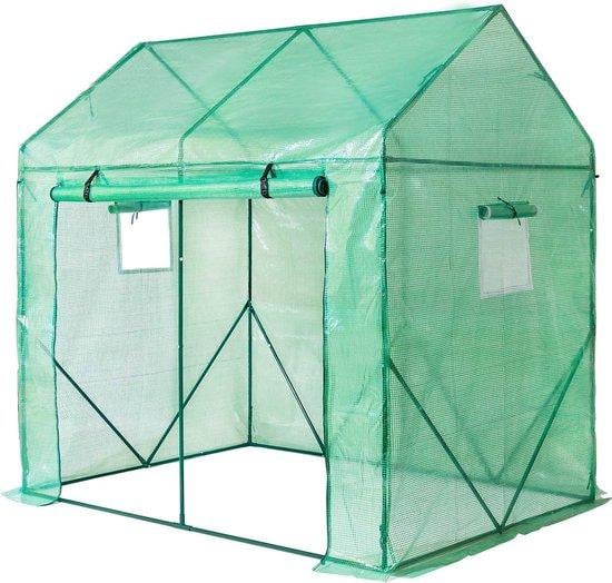 Complete set accessoires voor plantenkweekkasten in het groen