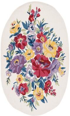 SAFAVIEH Handmade Chelsea Sayo Floral Wool Rug