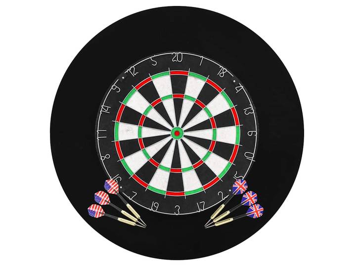 vidaXL Professionelles Dartboard Sisal mit 6 Darts und Surround