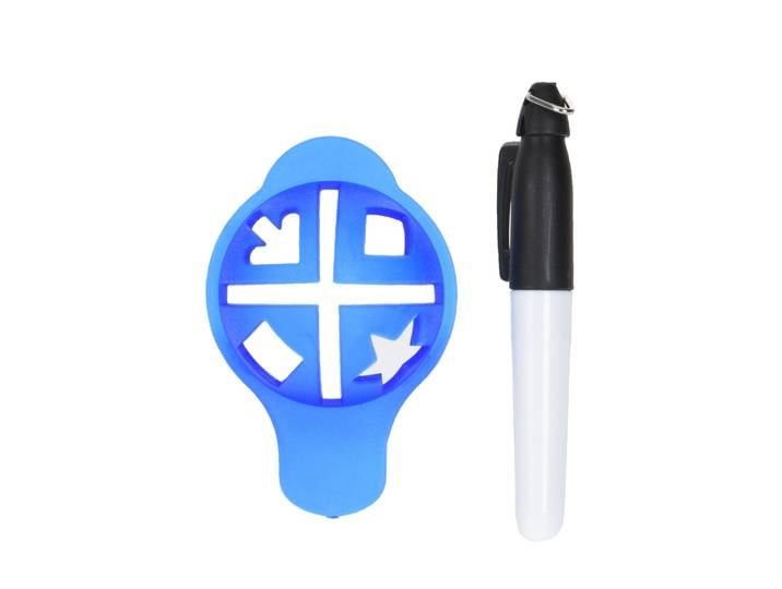 LEGEND Golf Ballmarker Set 2-teilig blau