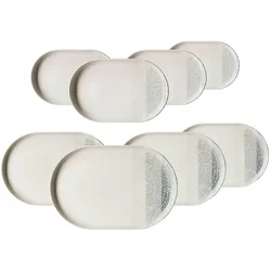 SERVIERPLATTEN Trio Grau 8-tlg.