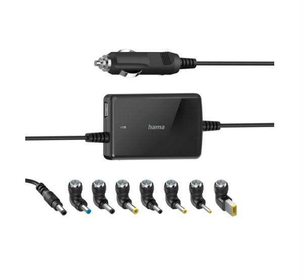 Hama 00200008 Universal-Kfz-Notebook-Netzteil Slim & Light, 15-19V/70W