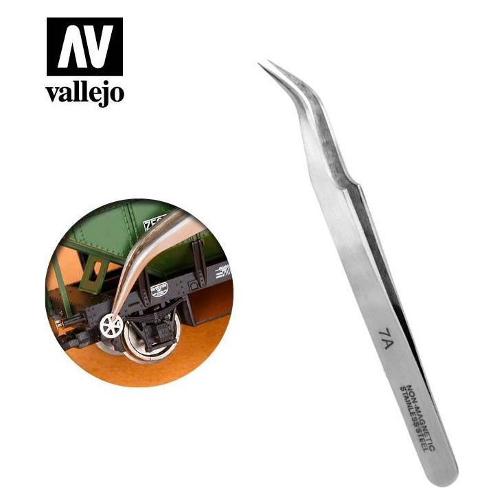 Vallejo Extra Fine Curved Tweezers (T12004) (T12004)