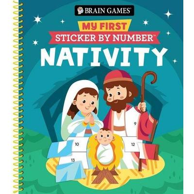 Brain Games - My First Sticker by Number: Nativity - Includes the Story of Jesus's Birth, Taschenbuch von Publications International Ltd,Brain