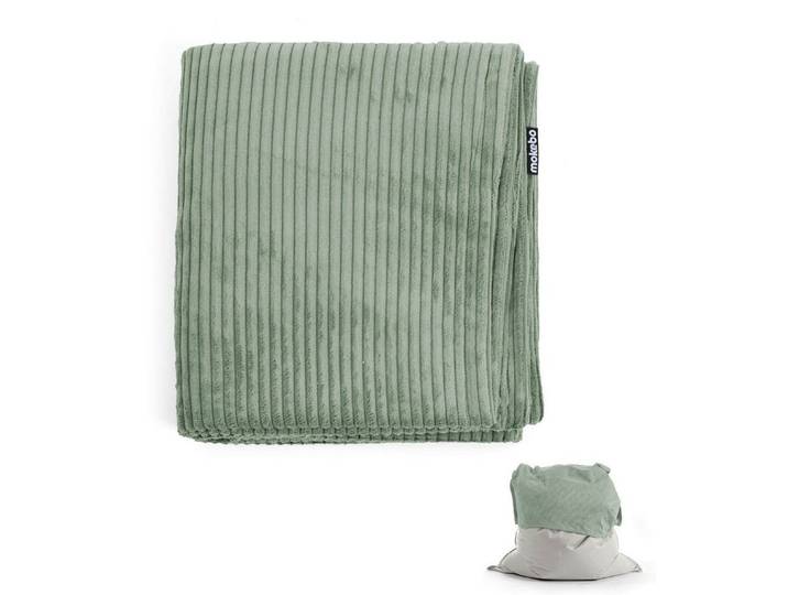 mokebo Sitzsack Das Kuschel-Cover (nur Cord Cover), Made in Germany, Bean Bag Überzug, Hülle in Grün, ohne Sitzsack