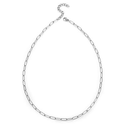 Kette ohne Anhänger FIRETTI "Schmuck Geschenk Chain" Gr. 50, silber (edelstahlfarben), Halsketten, Damen, 50, Edelstahl, B: 4mm, B:4mm