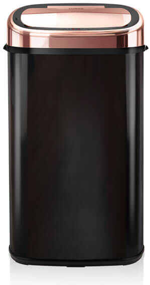 Tower 58L Black & Rose Gold Sensor Bin