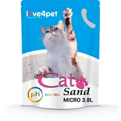 Silikon-Katzenstreu Sand Micro - PH Control 3.8l ( Wechselt die Farbe, um frühe Anzeichen von Krankheiten zu erkennen)