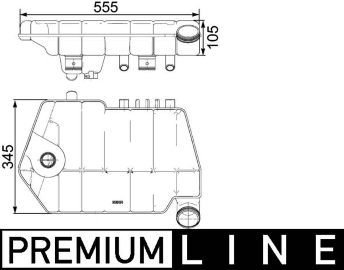Ausgleichsbehälter, Kühlmittel MAHLE CRT 66 000P