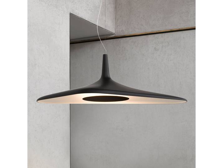 Soleil Suspension Noir 35 Noir - Luceplan Soleil Noir - Salon / séjour - Design - Plastique - À ampoule unique