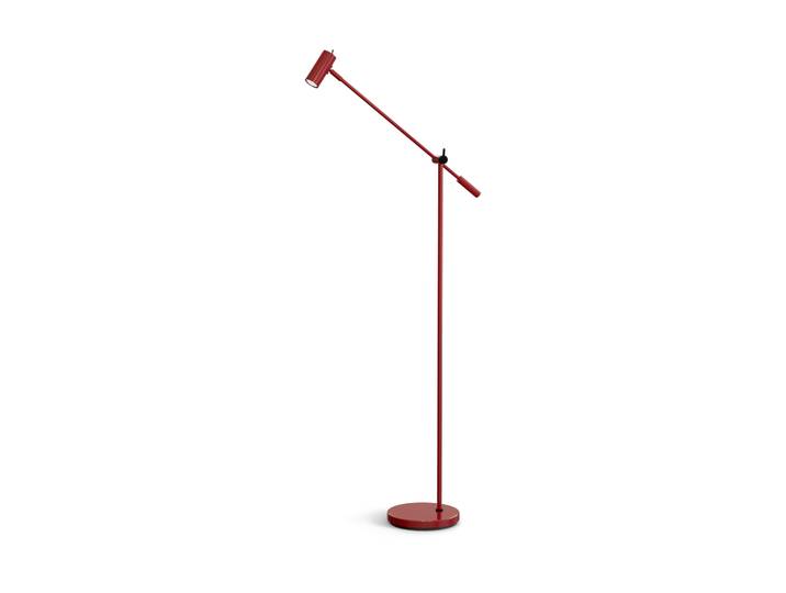 Belid Cato Stehleuchte 134 cm Glänzend rubinrot-mattschwarz