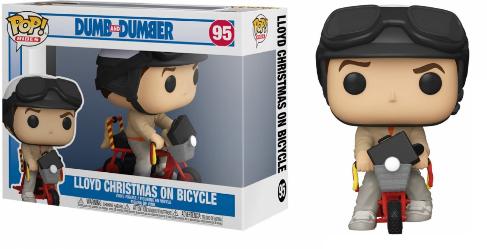 Funko Pop! Vinyl figuur Lloyd Christmas op een fiets - Dumm und Dümmer