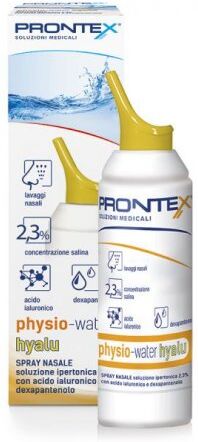 SAFETY SpA Prontex Physio-Water Soluzione Ipertonica Spray Nasale Adulti 100ml - Acido Ialuronico e Dexapantenolo