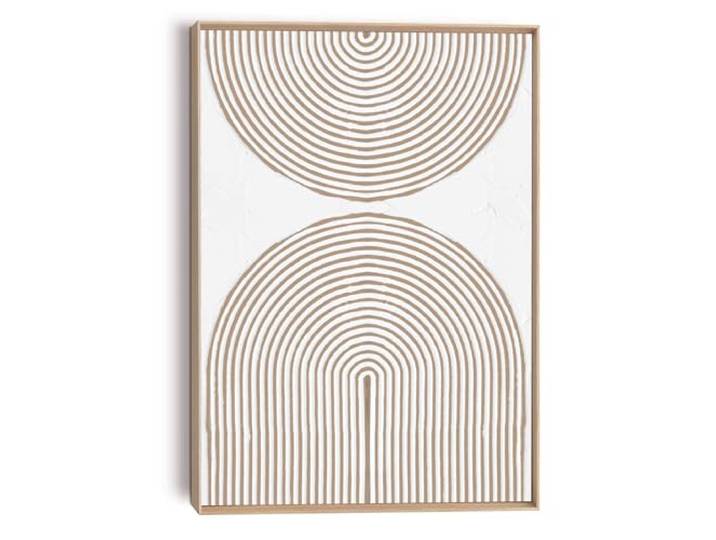 REINDERS Relief Wandbild, Reliefbögen, Wohnzimmer, MDF, 70 x 50