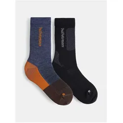 Peak Performance, Sportsocken, Wandersocken, 2er-Pack (35 - 37), Schwarz