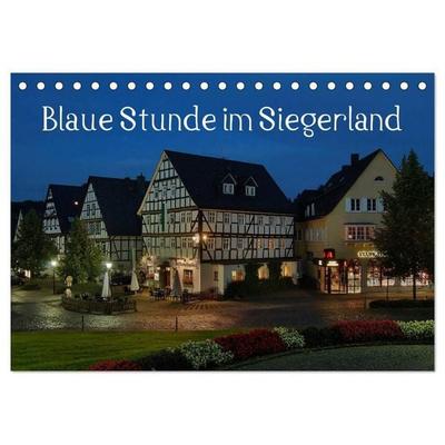 Blaue Stunde im Siegerland (Tischkalender 2027 DIN A5 quer), CALVENDO Monatskalender