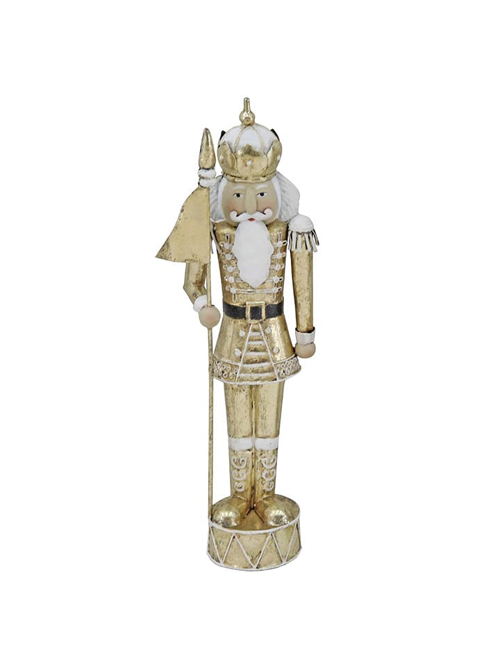 Clayre & Eef Dekofigur "Nussknacker" in Gold - (H)40 cm - onesize