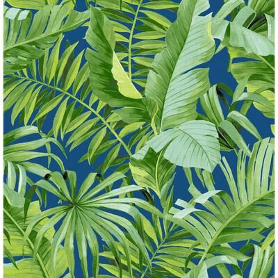 A-Street Prints Alfresco Jade Tropical Palm Wallpaper