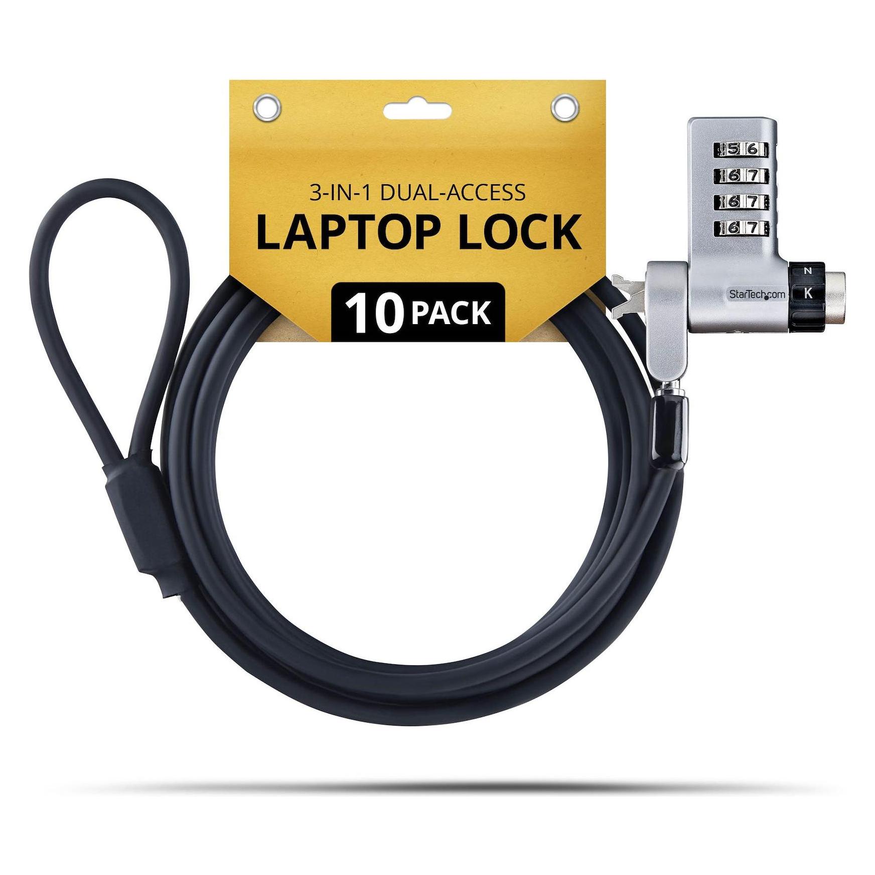StarTech UDUOKA10-LAPTOP-LOCK 10-PACK 3-IN-1 LAPTOP LOCK NMS NS (UDUOKA10-LAPTOP-LOCK)