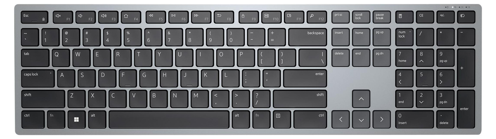 Dell Pro Plus KB700 Draadloos Toetsenbord - Grijs - Bluetooth - QWERTY