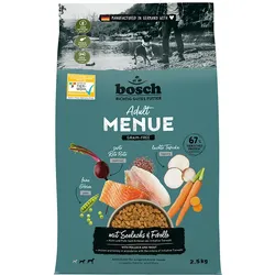 Bosch HPC MENUE Adult Seelachs, Huhn + Pute getreidefrei 1x2.5 kg