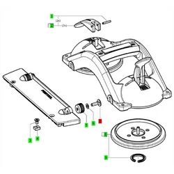 FESTOOL Flachrundschraube M6x20 für Doppelsaugheber GECKO