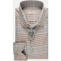 Kariertes Flanellhemd Braun L