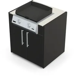 Brabura KC 80 Plancha Körper - Iron Frost / Anthrazit / Silberner Griff