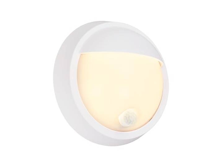 BRILONER - Lampe murale LED batterie avec détecteur de mouvement\, capteur d'humidité\, 20 sec. Timer\, lampe extérieure\, spot LED extérieur\, lampe extérieure\, appliques extérieures\, 17x7 cm\, Blanc