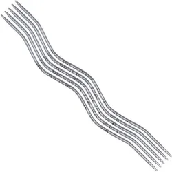 addi Strumpfstricknadeln "CraSySnake Lace", Aluminium, 15 cm