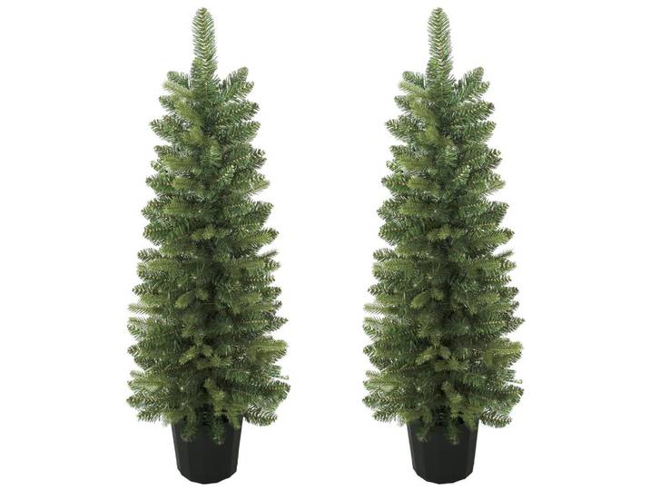 WEIHNACHTSBÄUME 2er Set PE Grün