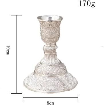Inspired Living European Style Metal Candle Holders Set Of 2 Gold Or Silver Wedding Candle Holders 2