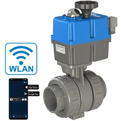 Absperr-Motorventil 63mm PVC (auf/zu) WLAN