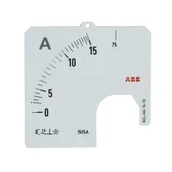 ABB SCL-A5-15/72 Amperemeter Skale Stromwandleranschluss 15/5A 2CSG122054R5011 SCLA51572
