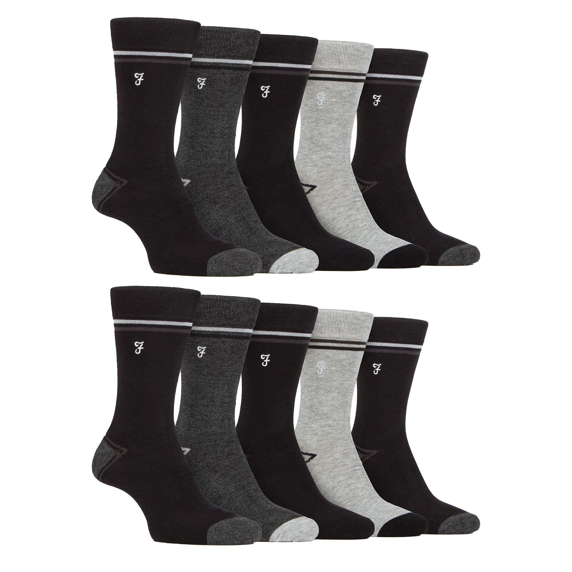 Heren 10 paar multi-pack heldere bamboosokken