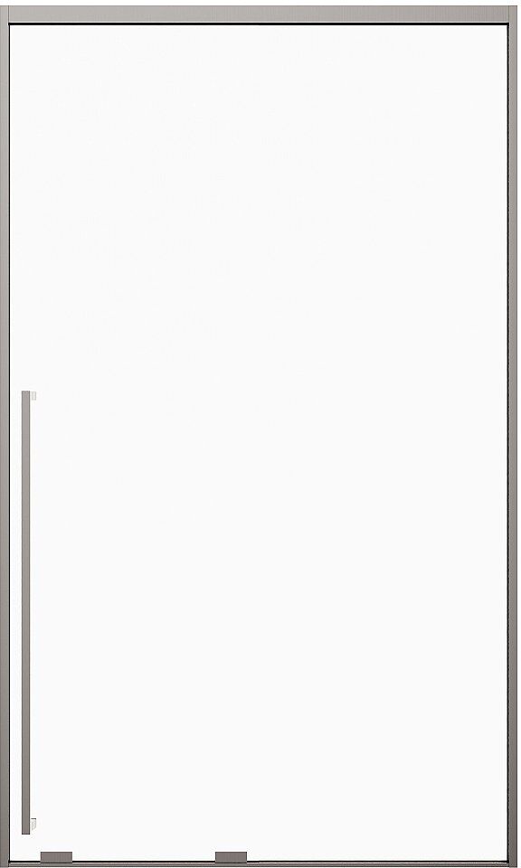 Vente-unique Duschschiebetür - 120 x 200 cm - Gunmetal - COVINGTON